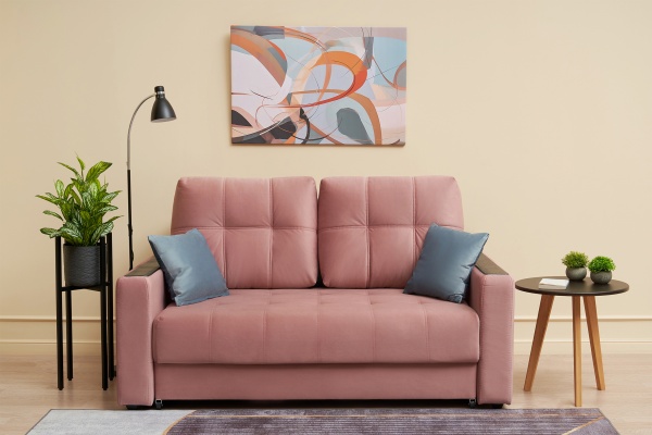 Диван выкатной Рон Compact розовый