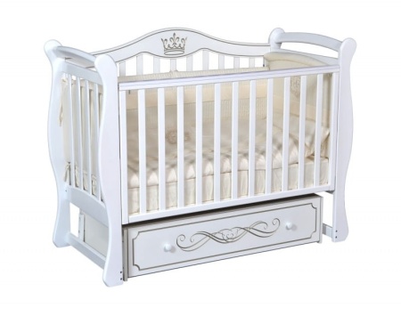 Кроватка "Grace 1" с декоративной резьбой