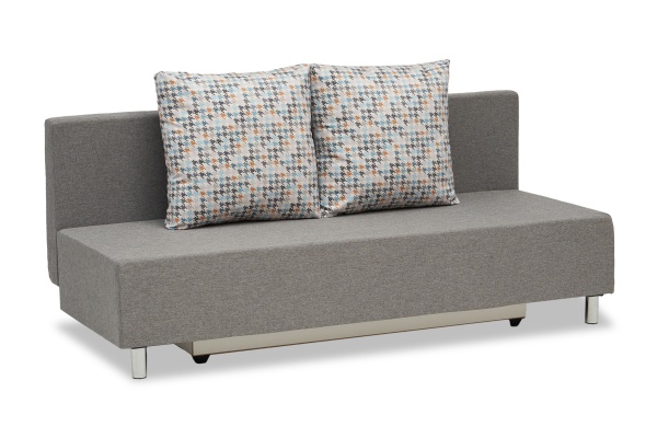 Диван еврокнижка Этно лайт серый / принт мозаика