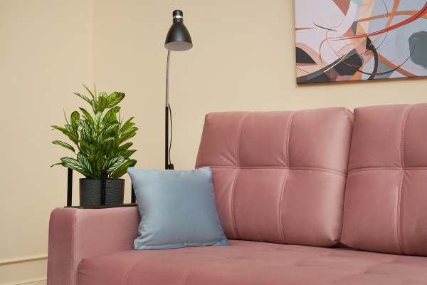 Диван выкатной Рон Compact розовый