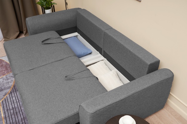 Диван еврокнижка Имир SE серый