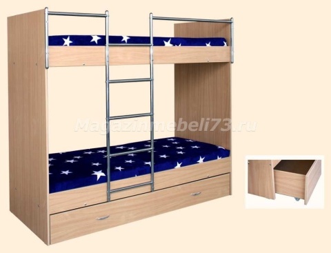 Кровать Двухъярусная Орион-3/Разные Цвета