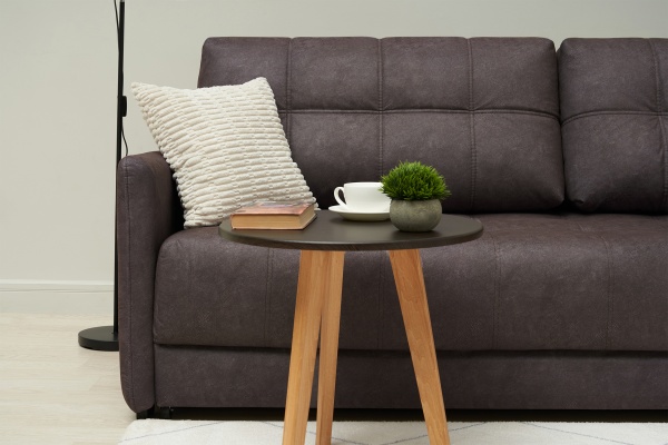 Диван еврокнижка Рон Loft серо-коричневый