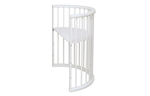 Детская Кровать-Трансформер Массив+МДФ Белая Малыш/Разные Цвета Ш-1270 х В-875 мм