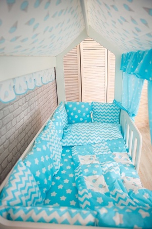 Кровать Сказка (Домик со Вторым Выдвижным Местом)/Спальное Место 800 х 1600 мм