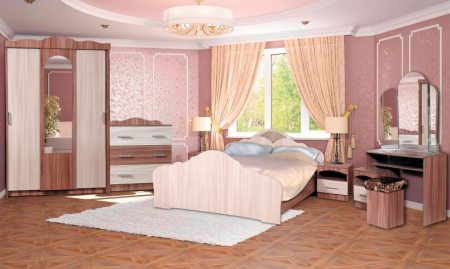 Елена Спальный Гарнитур ЛДСП с Матрасом в Подарок/Разные Цвета