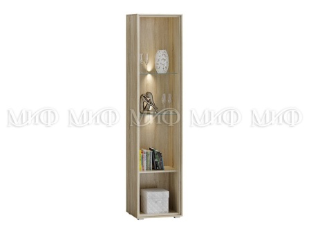 Гостиная Формула МДФ Сонома/Белый Глянец (Ш-2020 мм x Г-570 мм х В-2150 мм)